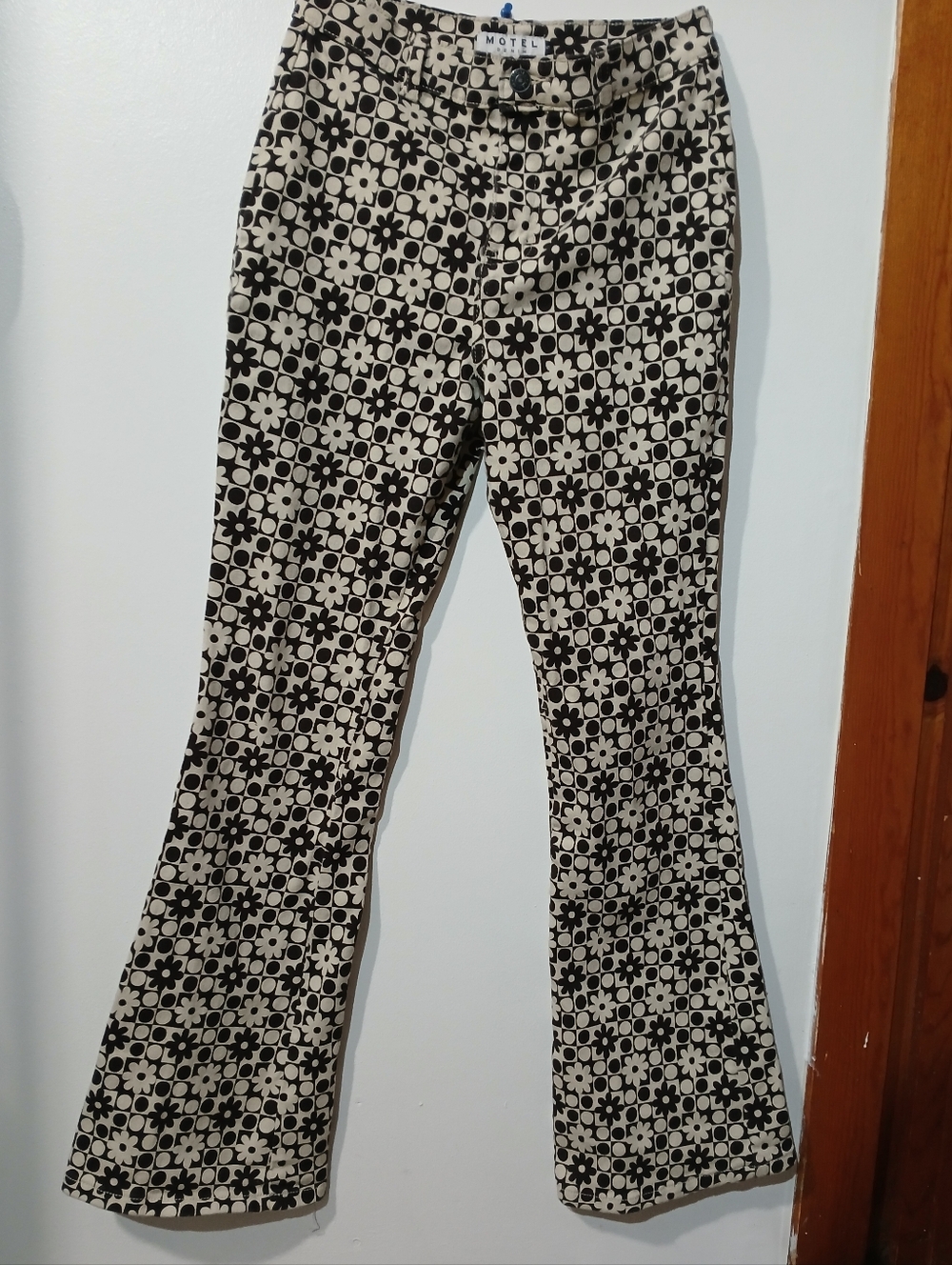 Womens brown/cream Bellbottoms